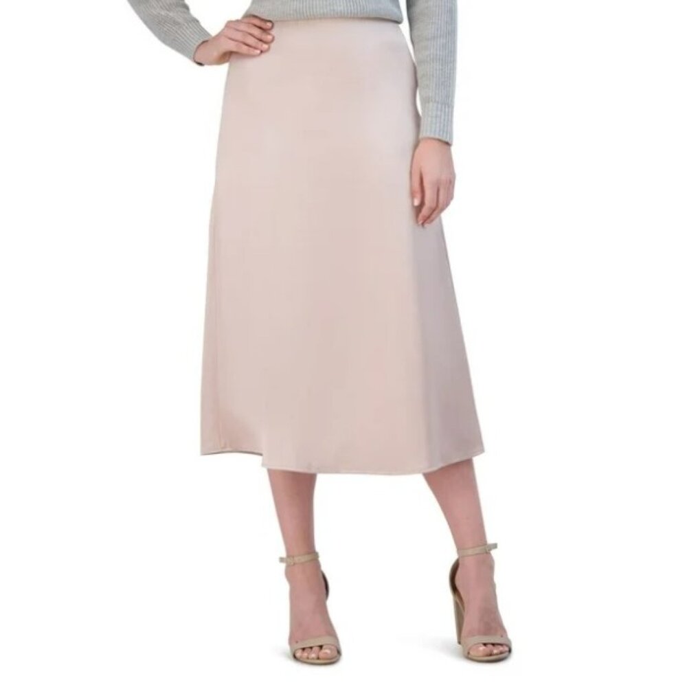French Connection Beige Satin Skirt